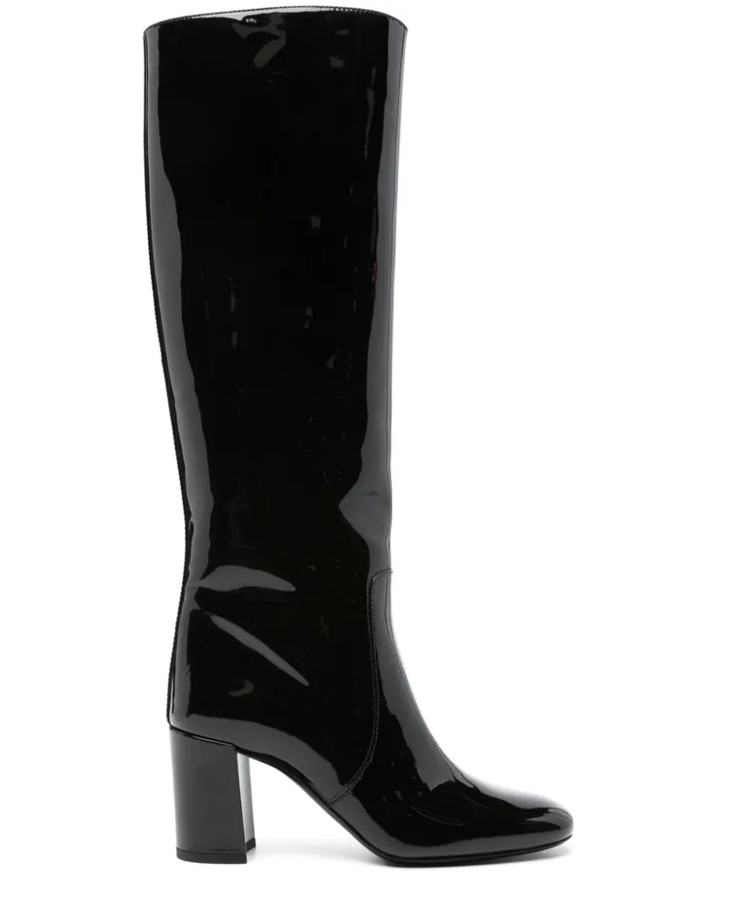 Saint Laurent Who Stiefel 70mm - Schwarz Schwarz