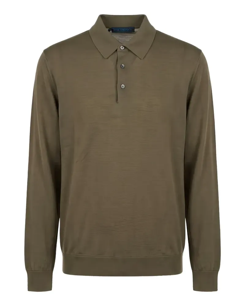 Kiton long-sleeve polo shirt - Grün Grün