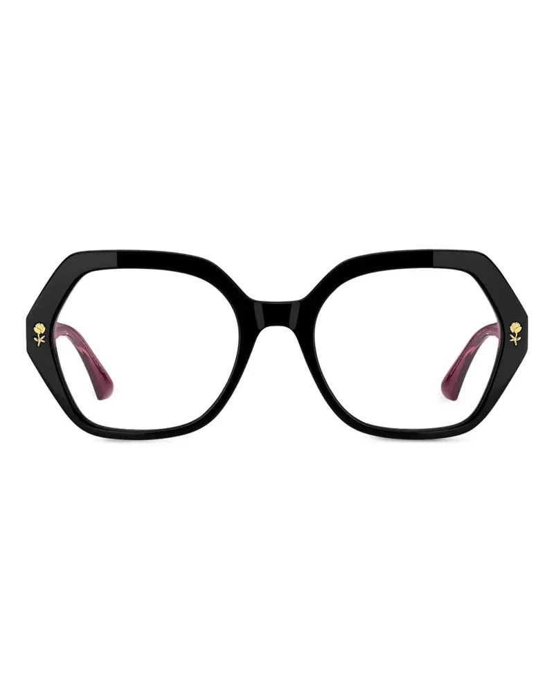 Etro Brille mit geometrischem Gestell - Schwarz Schwarz