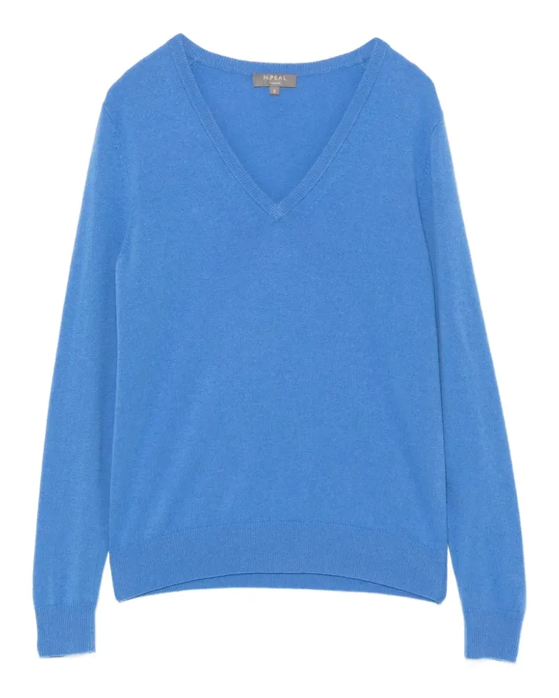 N.Peal Phoebe Pullover - Blau Blau