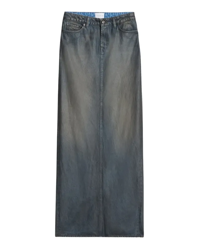 7 for all mankind coated denim skirt - Blau Blau