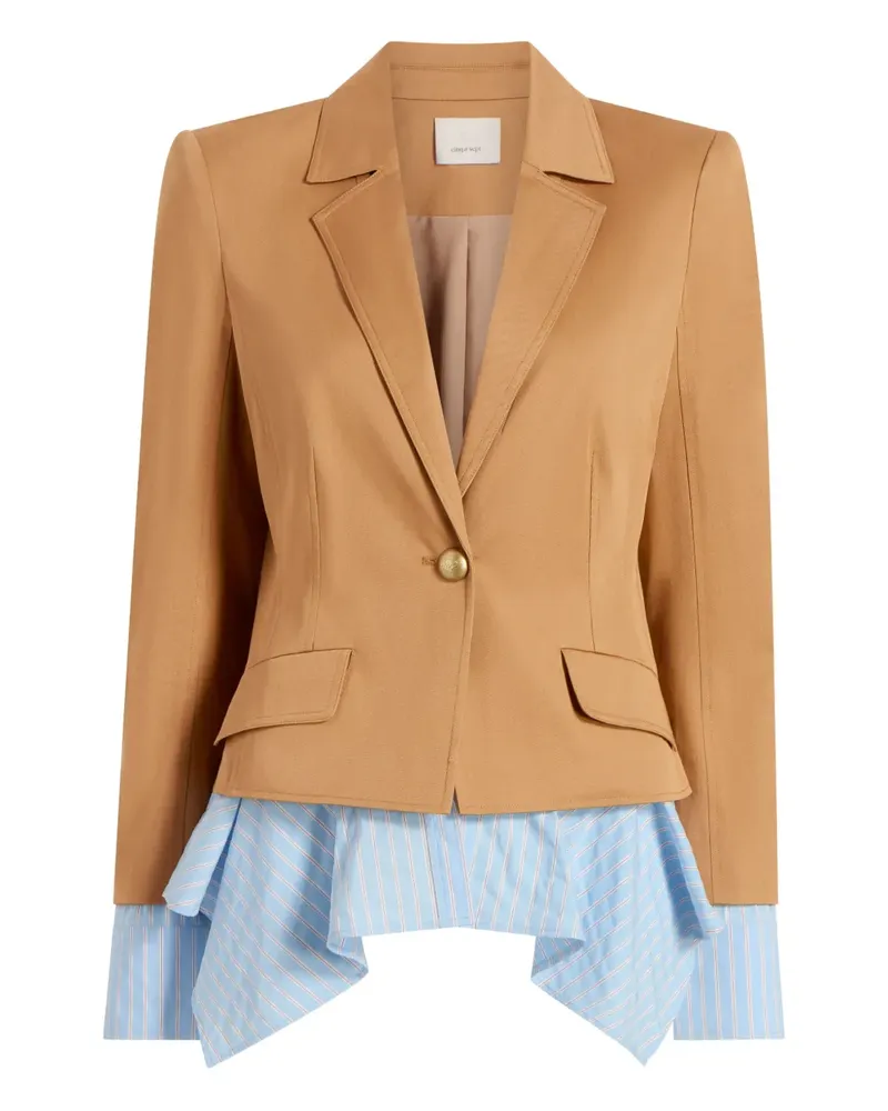 Cinq à Sept Shilo Jacke mit Rüschensaum - Braun Braun