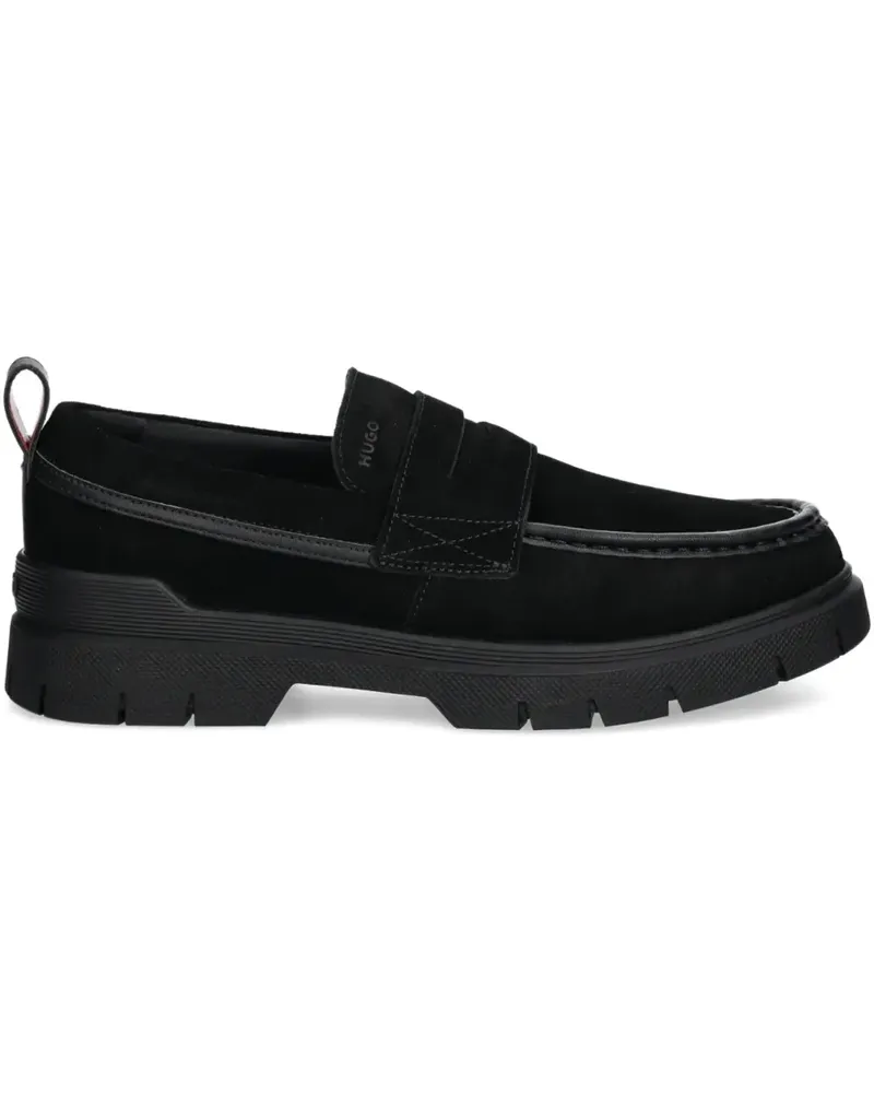 HUGO BOSS Loafer aus Wildleder - Schwarz Schwarz