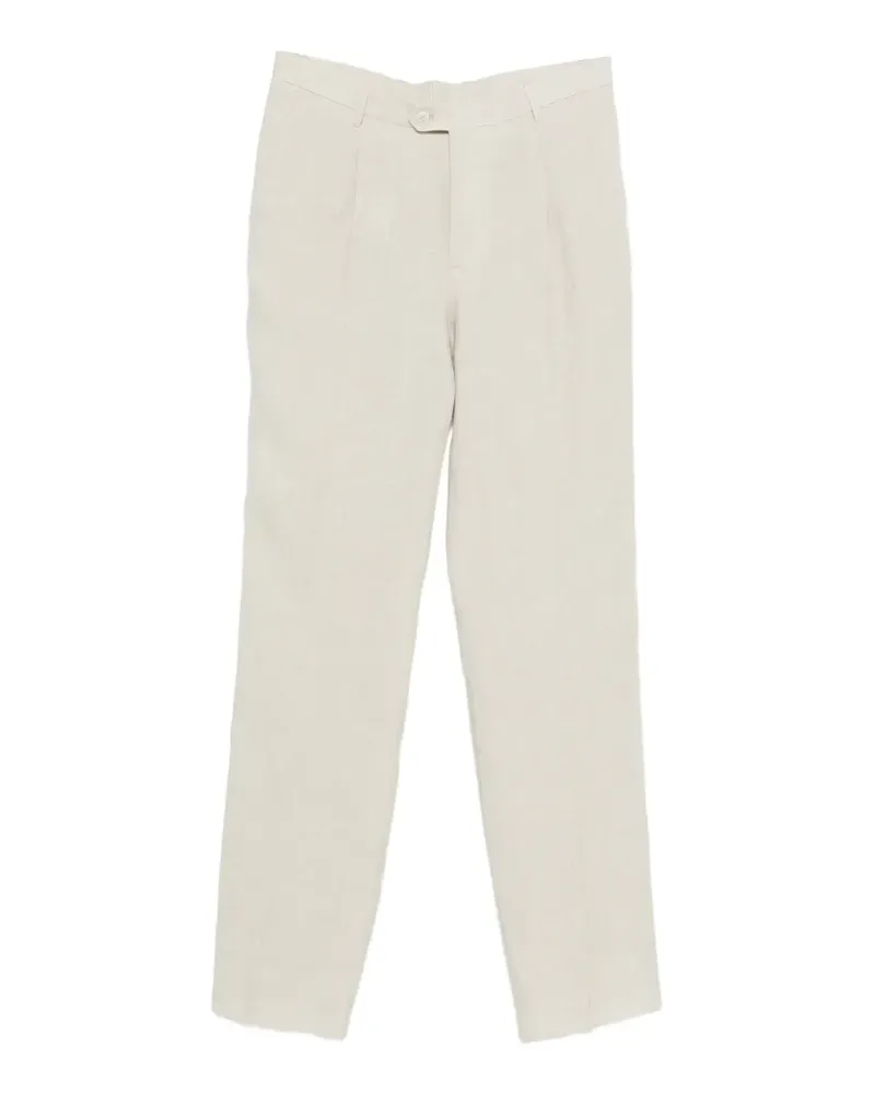 Etro belt-loop pleated trousers - Nude Nude
