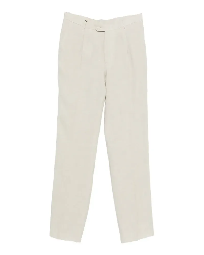 Etro belt-loop pleated trousers - Nude Nude