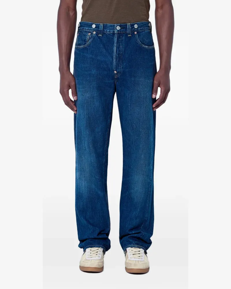 Levi's 1933 501® straight-leg logo-patch jeans - Blau Blau