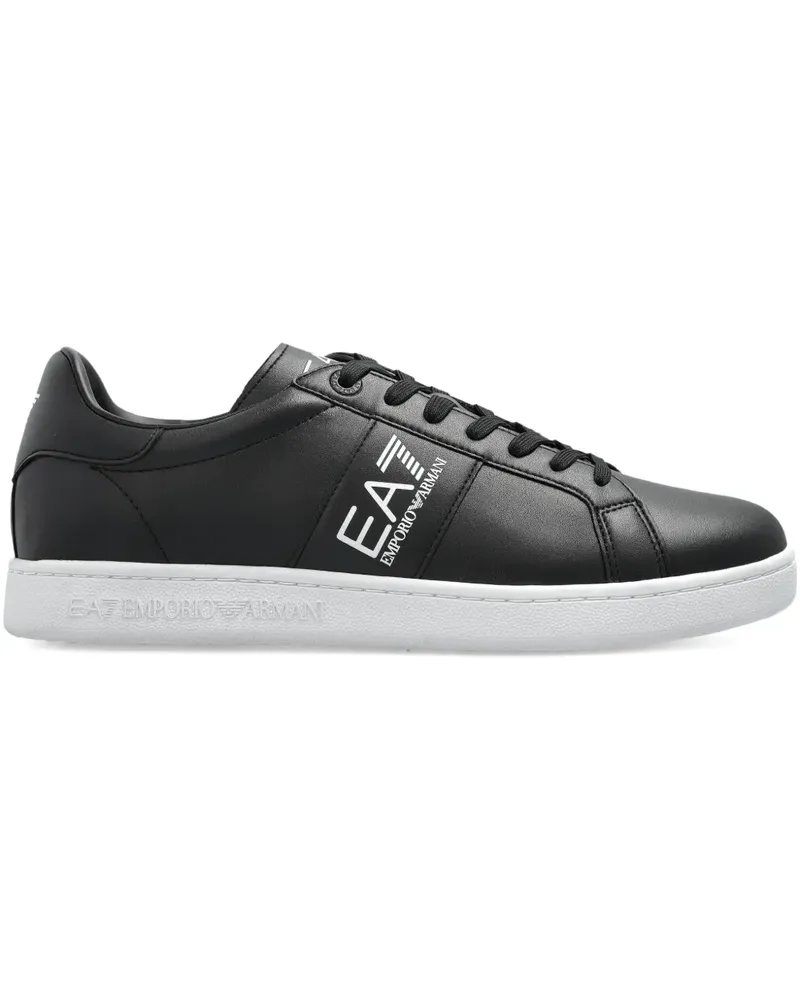 EA7 Sneakers mit Logo-Verzierung - Schwarz Schwarz