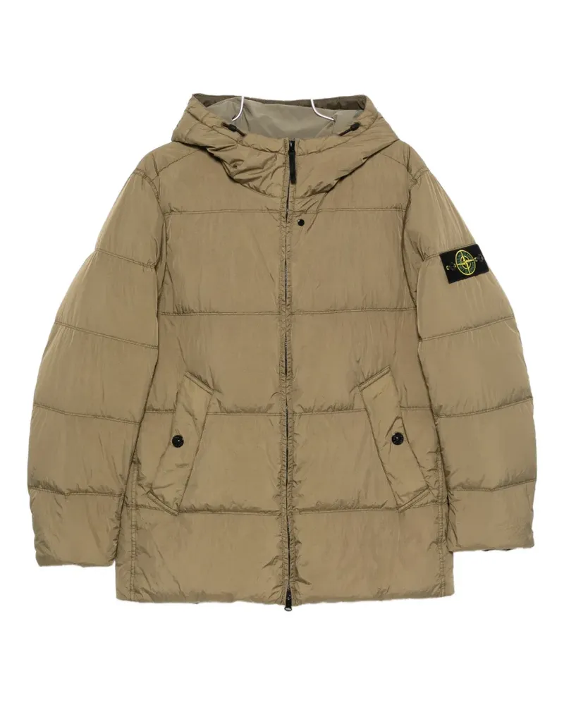 Stone Island hooded padded jacket - Grün Grün