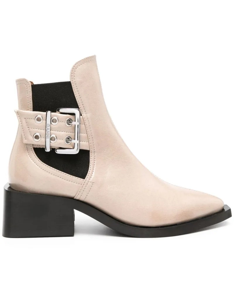 Ganni Feminine Chelsea-Boots, 50mm Nude