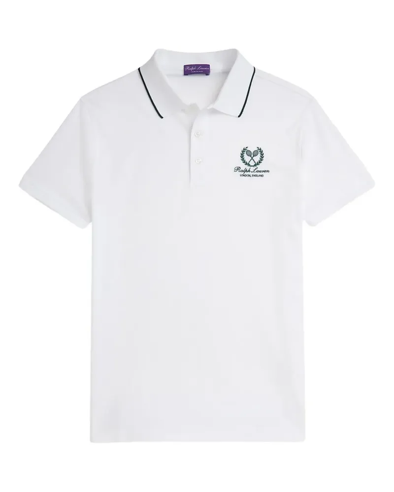 Ralph Lauren embroidered-piped polo shirt - Weiß Weiß