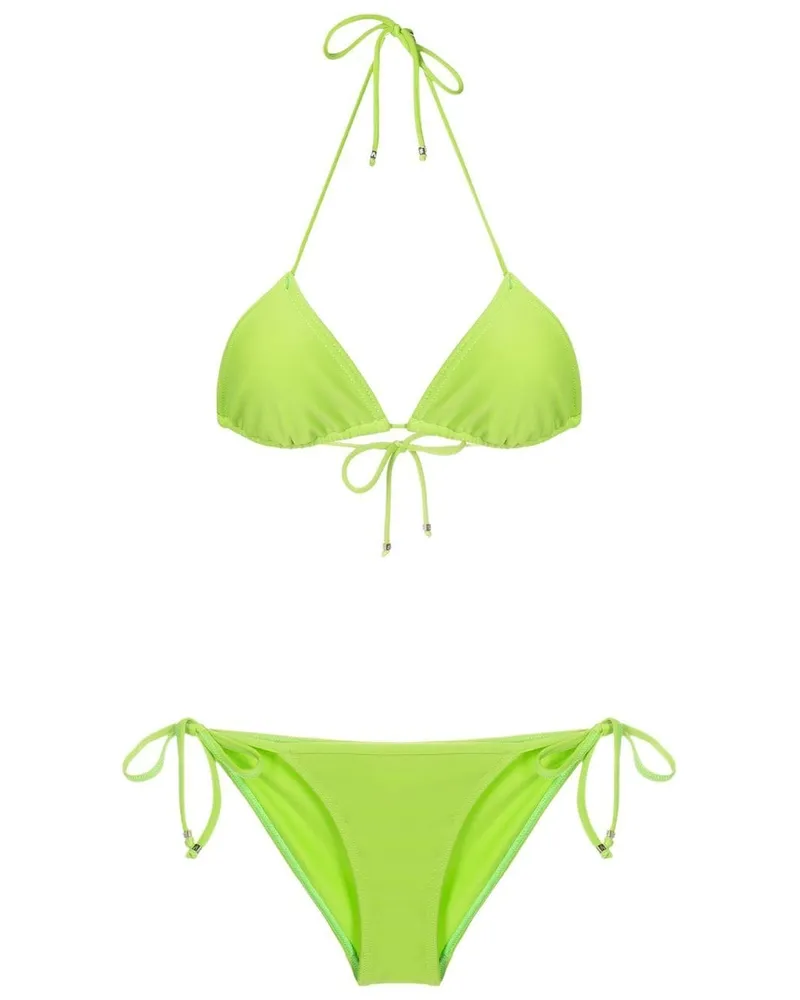 Amir Slama Triangel-Bikini - Grün Grün