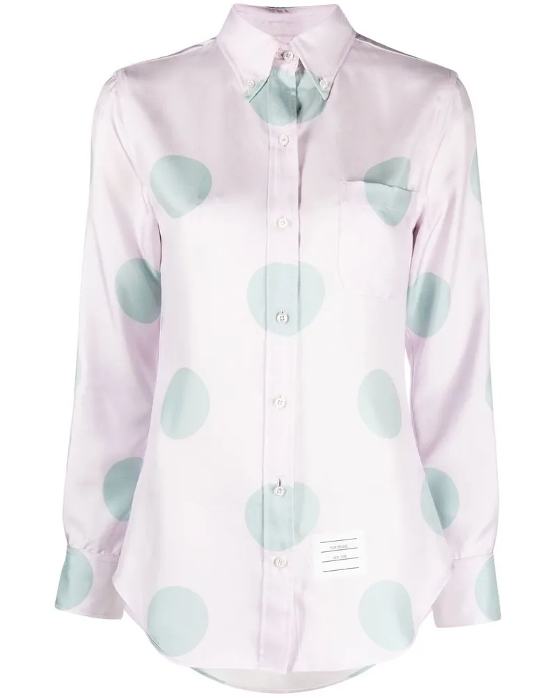 Thom Browne Gepunktetes Hemd - Rosa Rosa