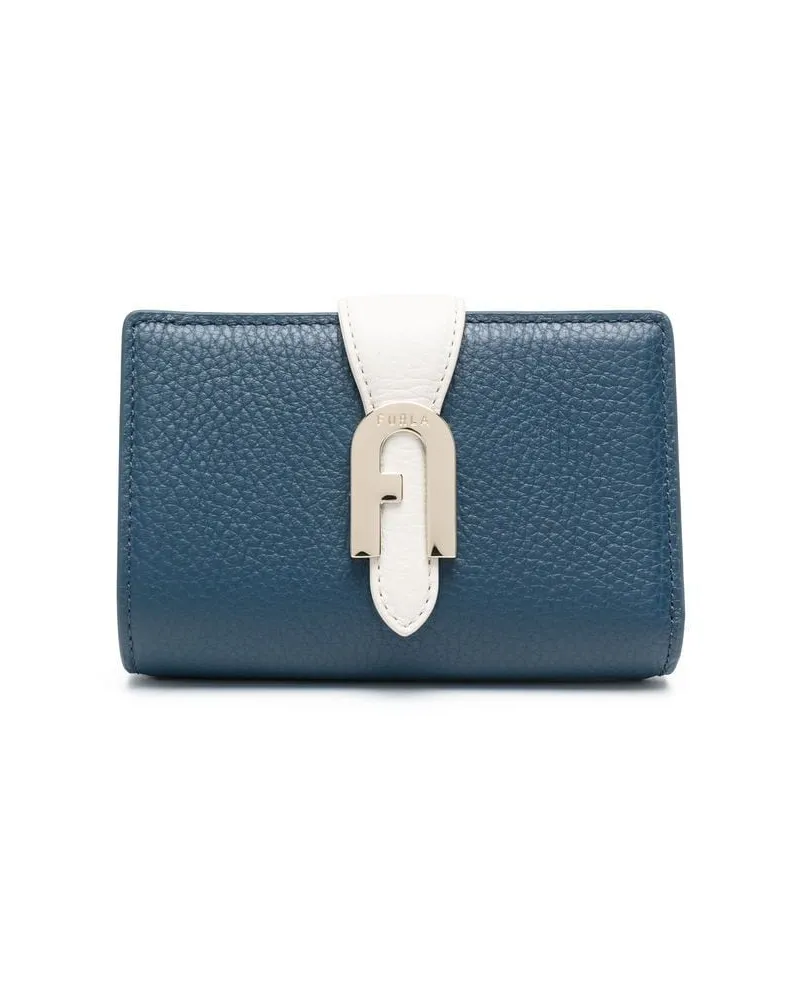 Furla Portemonnaie mit Logo - Blau Blau