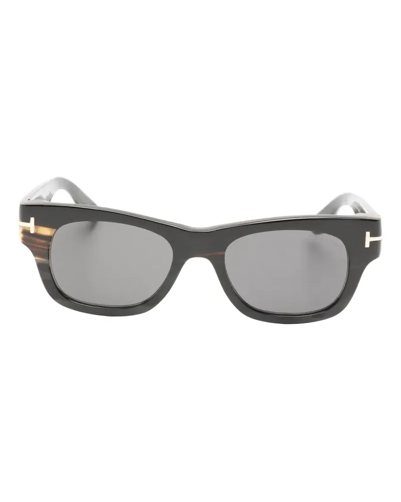 Tom Ford Private Sonnenbrille mit eckigem Gestell - Schwarz Schwarz