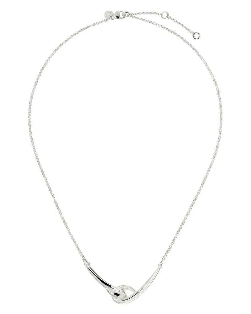 Shaun Leane Hook' Halskette mit Diamanten Silber