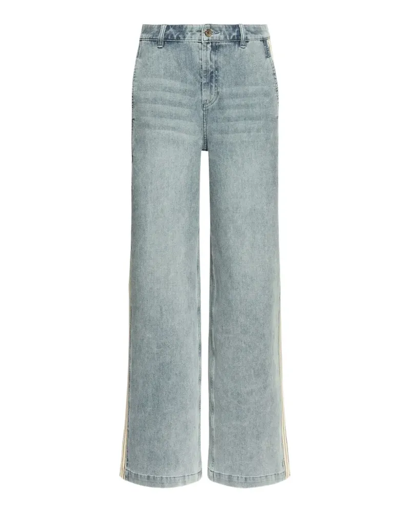 Elena Mirò Jeans mit Galonstreifen - Blau Blau
