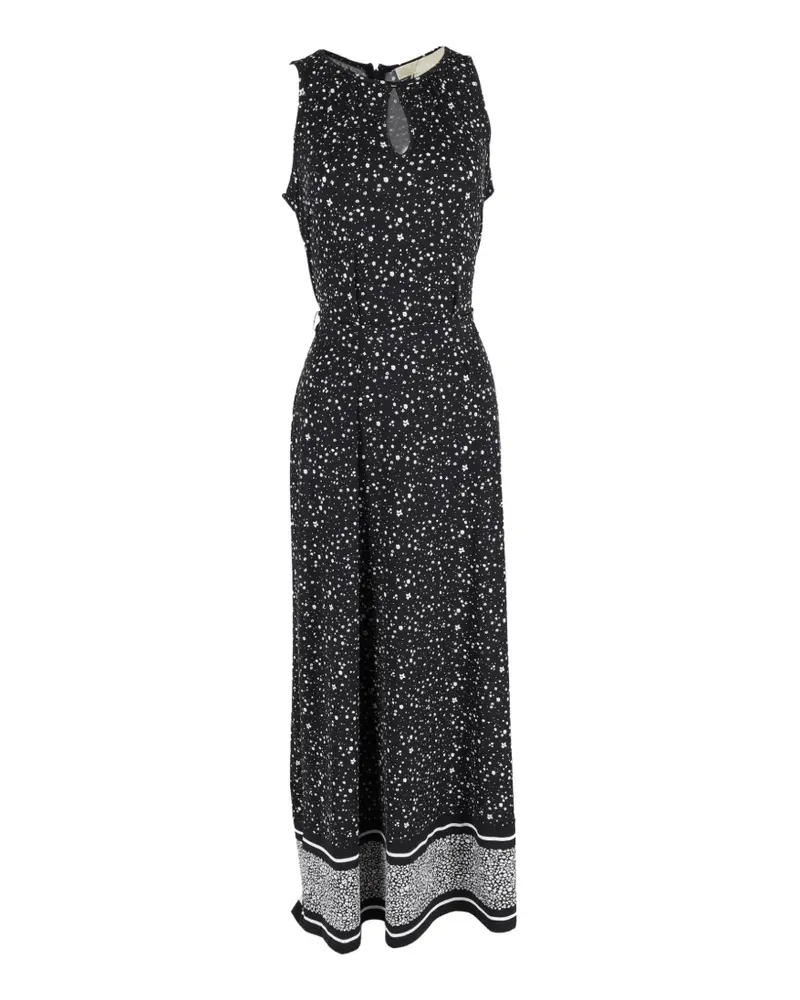 Michael Kors Kleid mit Blumen-Print - Schwarz Schwarz