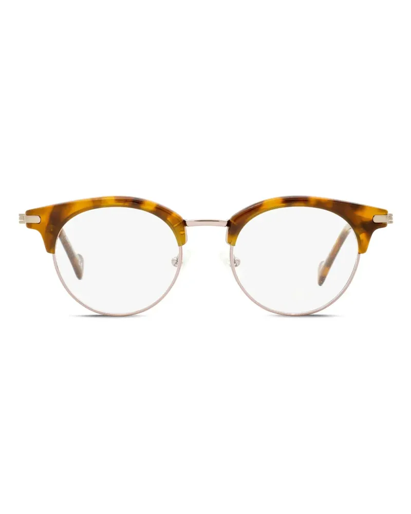 Moncler Brille mit rundem Gestell - Braun Braun