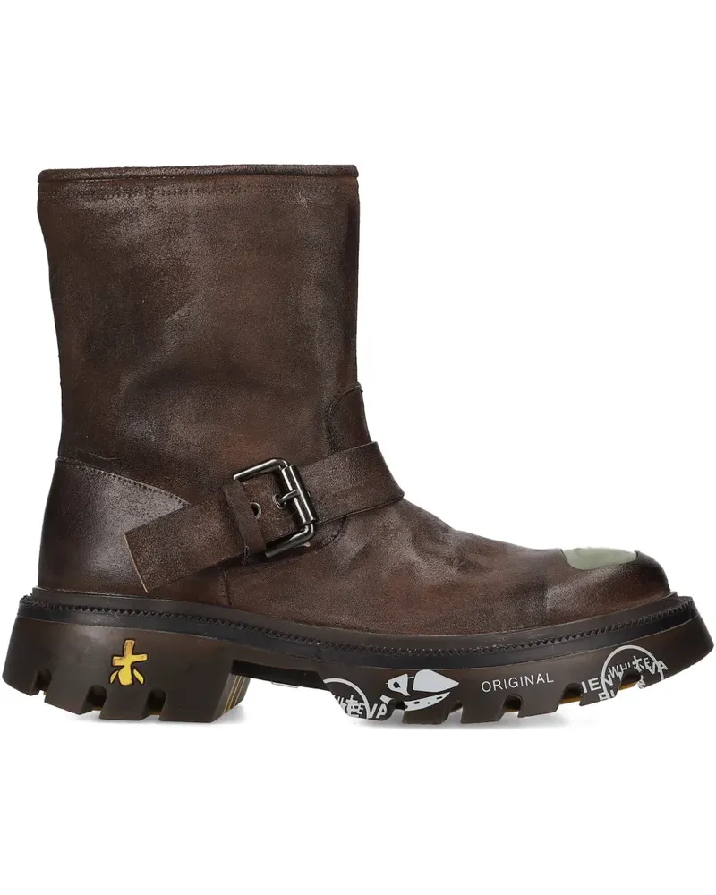 Premiata Camden 465 buckle boots - Braun Braun