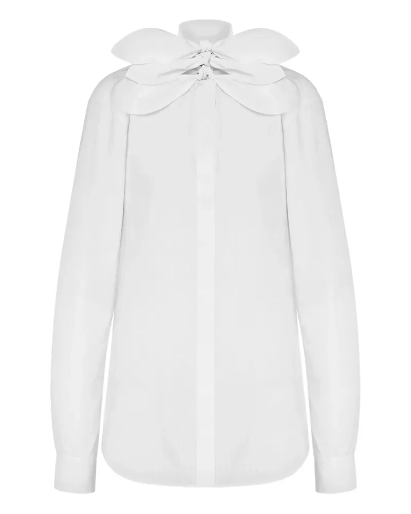 Moschino Hemd mit Schleifendetail - Weiß Weiß