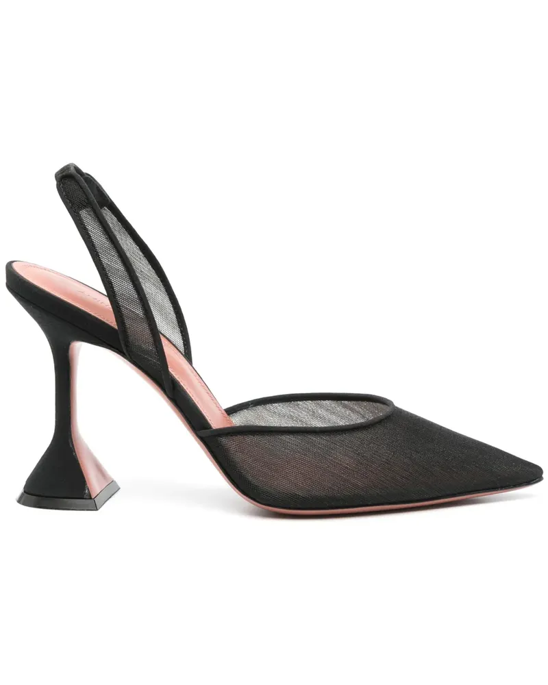 Amina Muaddi Holli Pumps 100mm - Schwarz Schwarz