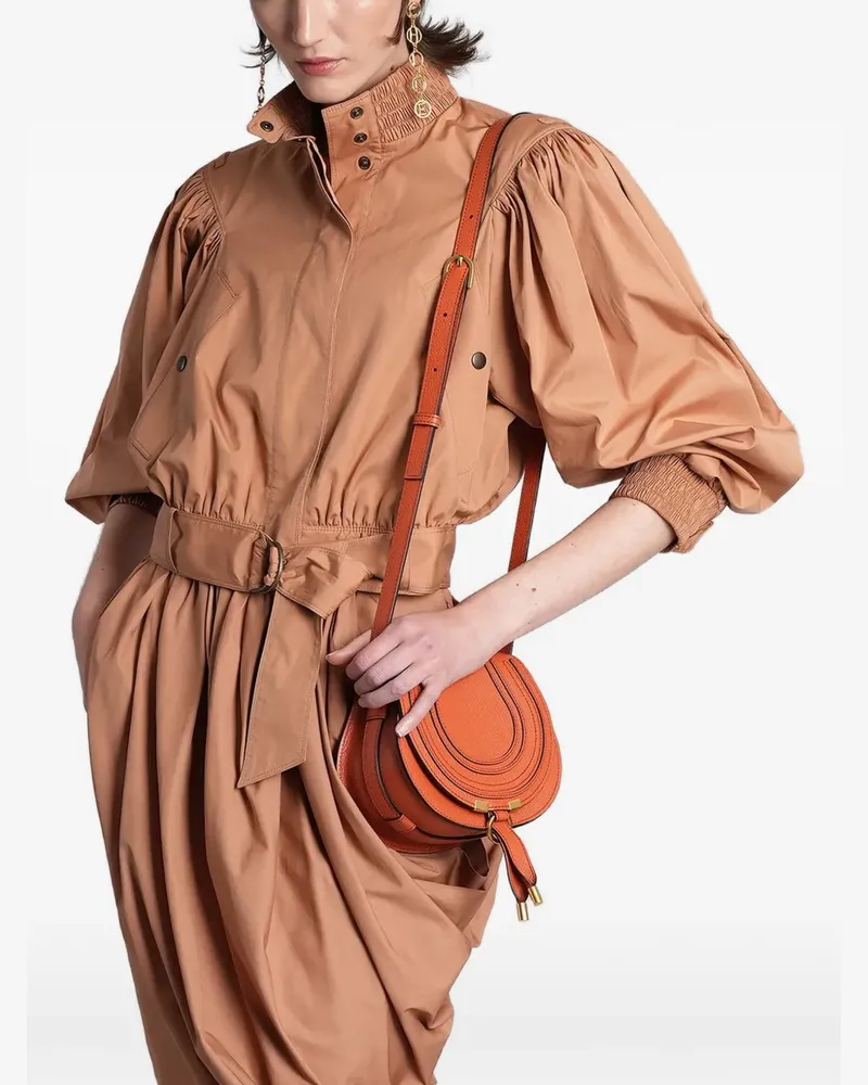 Chloé draped asymmetric mini skirt - Braun Braun