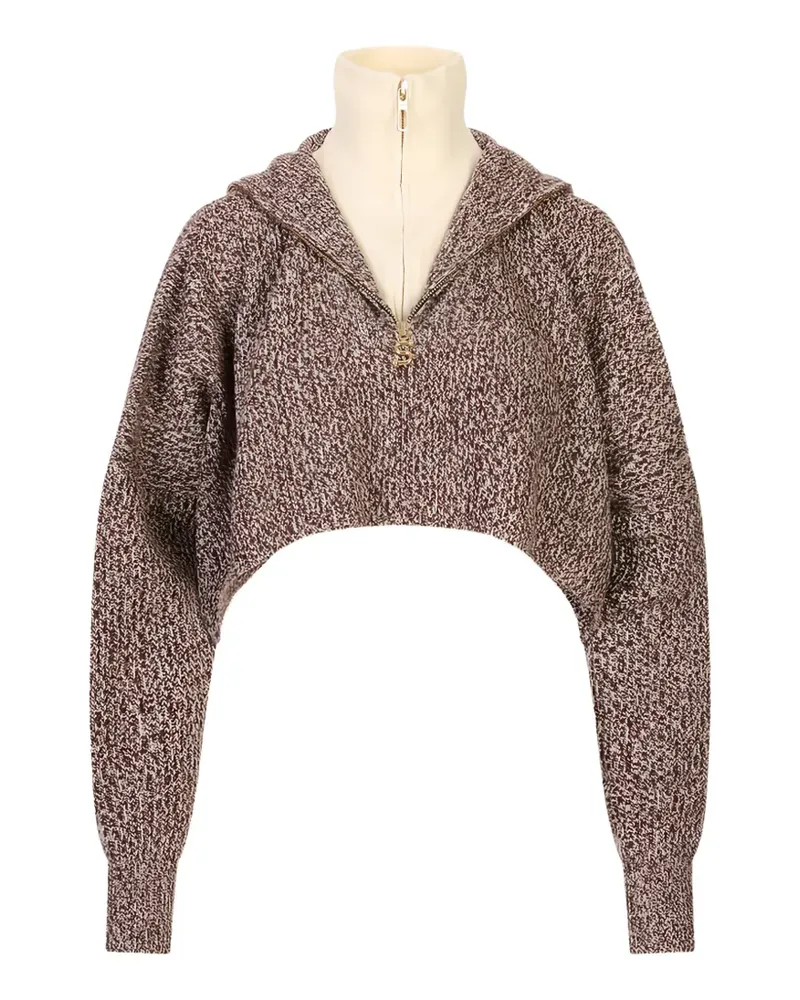 SPORTMAX Pullover im Layering-Look - Braun Braun