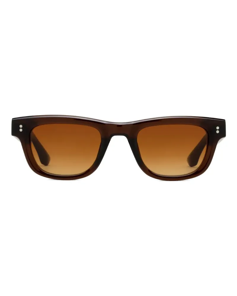 CHIMI 08 Core Sonnenbrille mit eckigem Gestell - Braun Braun