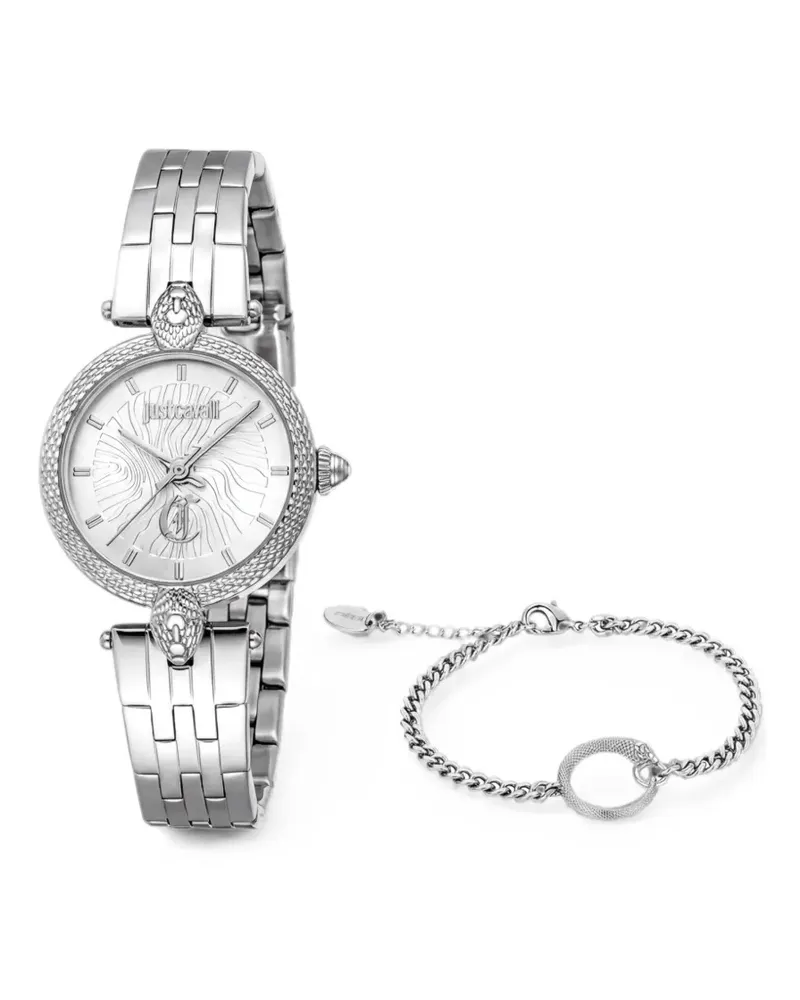Just Cavalli Mini Attraente Armbanduhr 28mm - Silber Silber