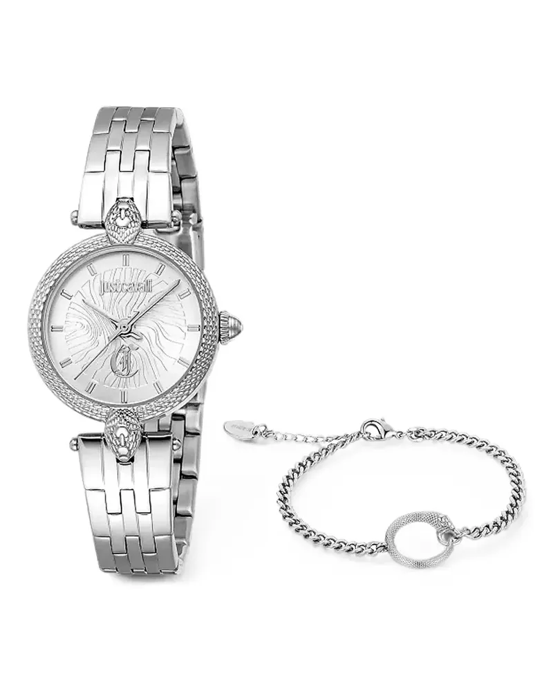 Just Cavalli Mini Attraente Armbanduhr 28mm - Silber Silber