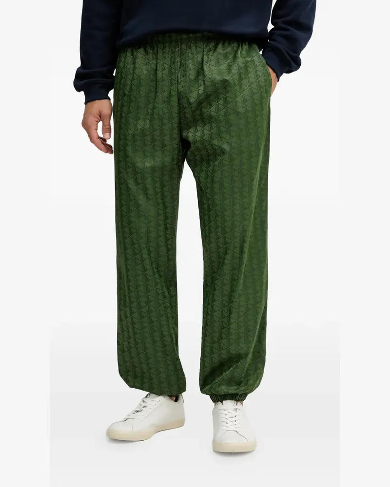 Lacoste Geometrisch gemusterte Jogginghose - Grün Grün