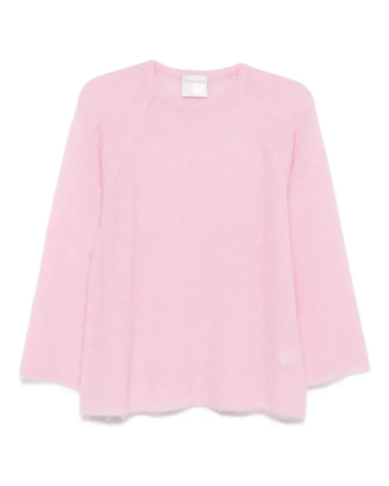forte_forte Pullover aus Mohair - Rosa Rosa