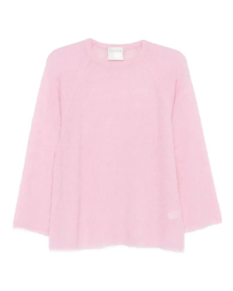 forte_forte Pullover aus Mohair - Rosa Rosa