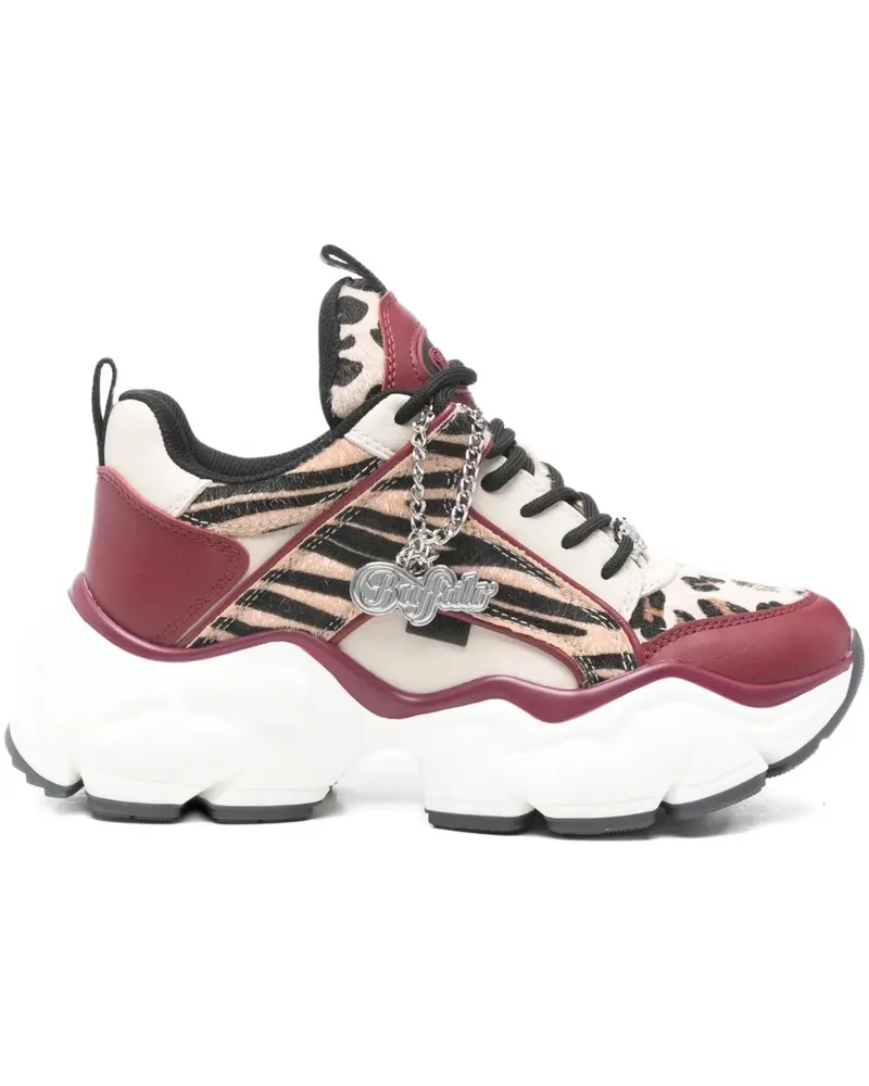 Buffalo Binary Glam Sneakers mit Animal-Print - Rot Rot