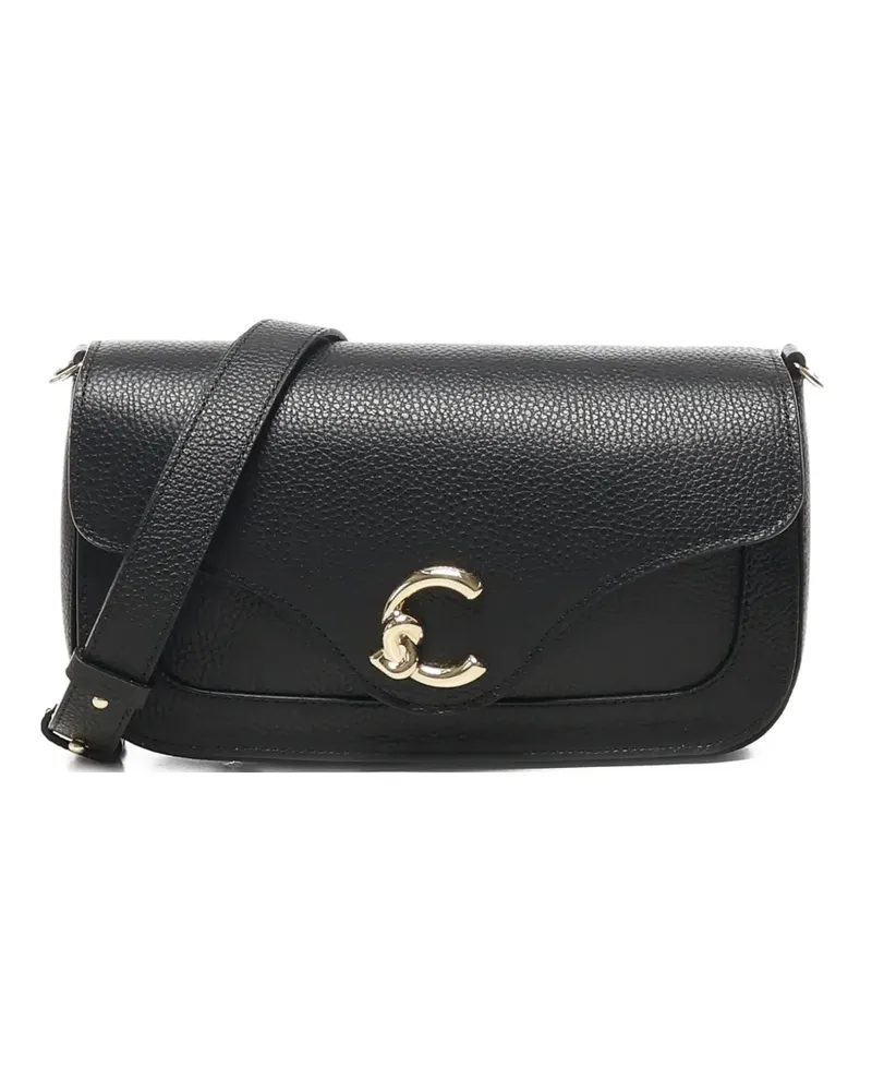 Coccinelle C-Me Schultertasche mit Klappe - Schwarz Schwarz