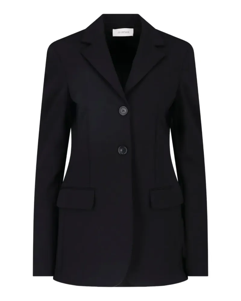 SPORTMAX notched-lapels single-breasted blazer - Schwarz Schwarz
