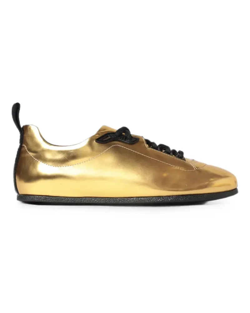Moschino Sneakers im Metallic-Look - Gold Gold
