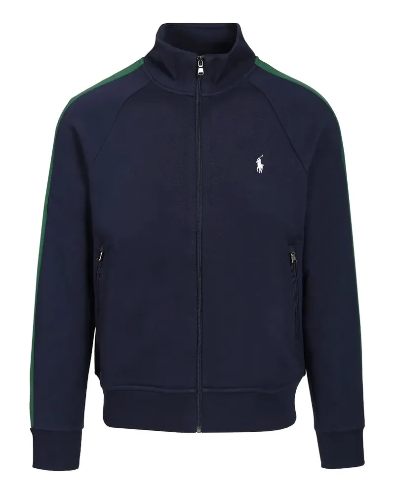 Ralph Lauren logo-embroidered side-stripe jacket - Blau Blau