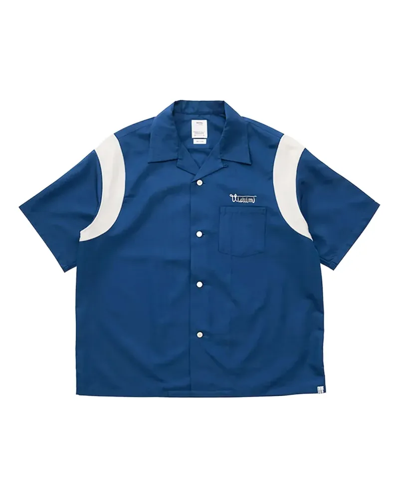 Visvim Douglas Hemd mit Bowlingstreifen - Blau Blau
