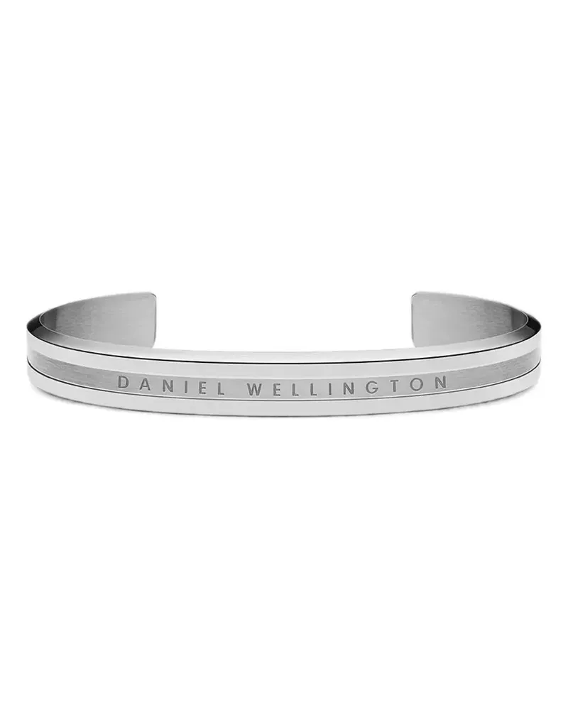 Daniel Wellington Elan engraved logo-cuff bracelet - Silber Silber