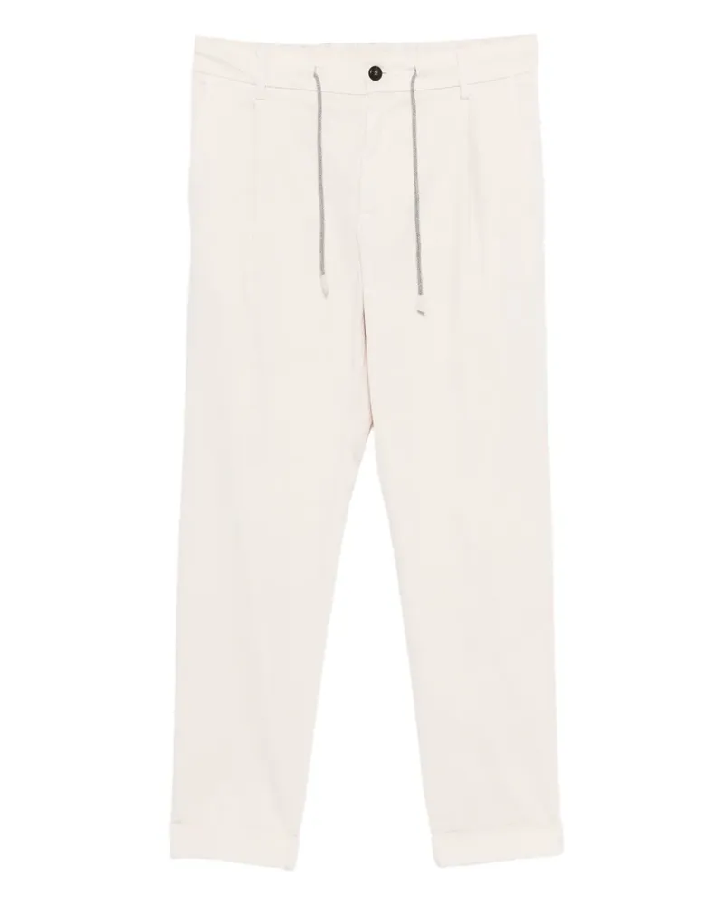 Eleventy Bundfaltenhose mit Kordelzug - Nude Nude