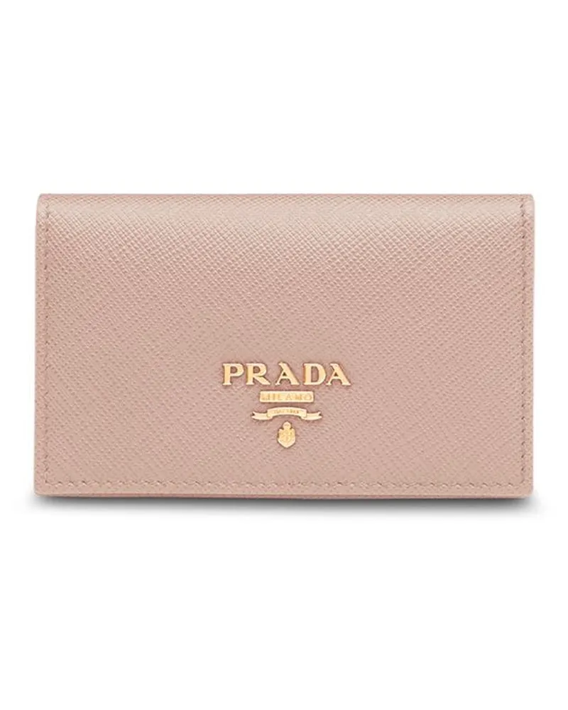 Prada Kartenetui aus Saffiano-Leder - Rosa Rosa
