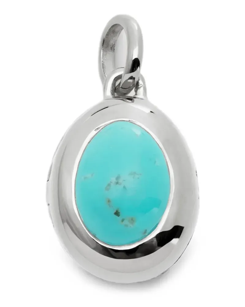 Monica Vinader December Birthstone Medaillon-Anhänger - Silber Silber