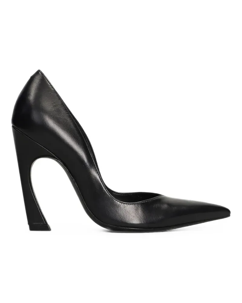 Schutz Lexi point-toe sculptural-heel pumps - Schwarz Schwarz