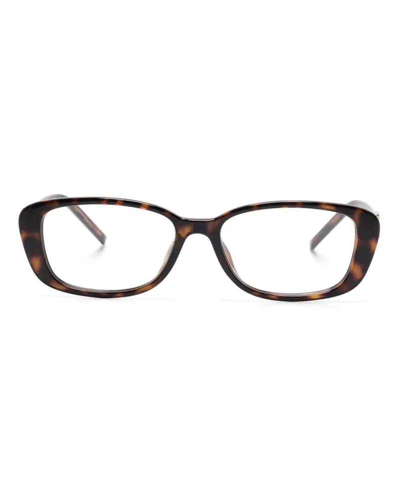 Gucci Brille mit eckigem Gestell - Braun Braun