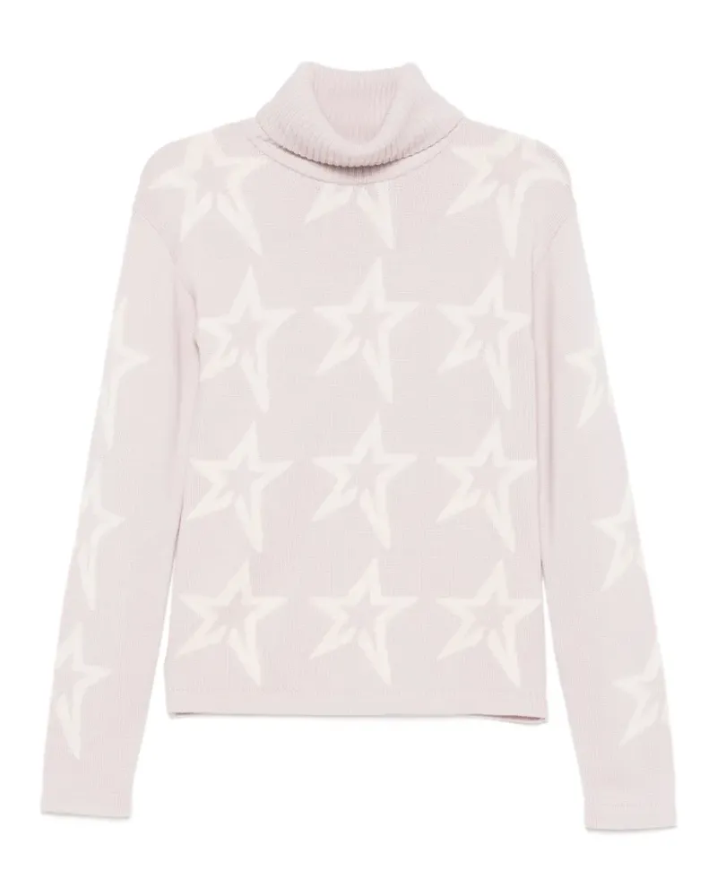 Perfect Moment Stardust Pullover mit Sternintarsie - Rosa Rosa