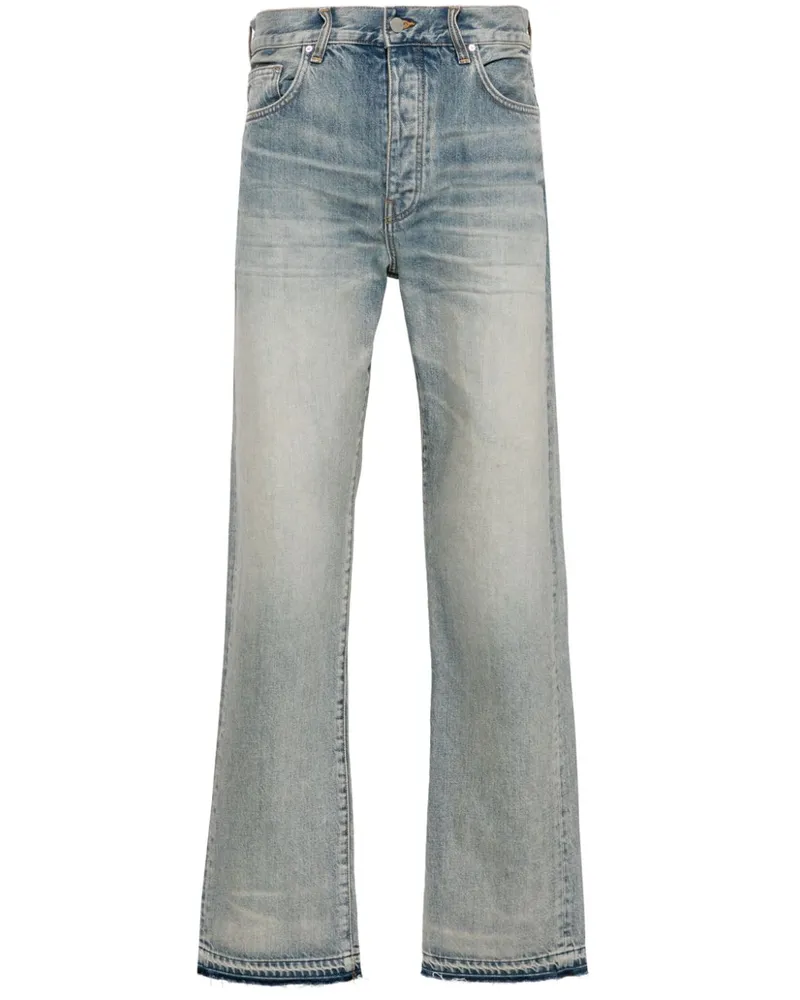 Amiri Straight-Leg-Jeans mit Release-Saum - Blau Blau