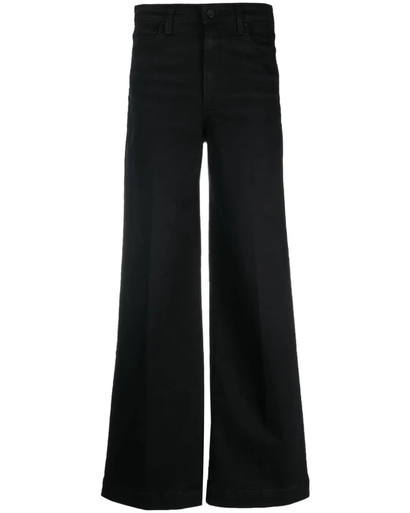 Paige Weite High-Waist-Jeans Schwarz