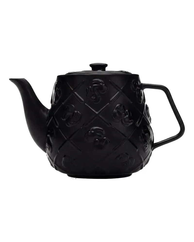 KAWS embossed-pattern ceramic teapot - Schwarz Schwarz