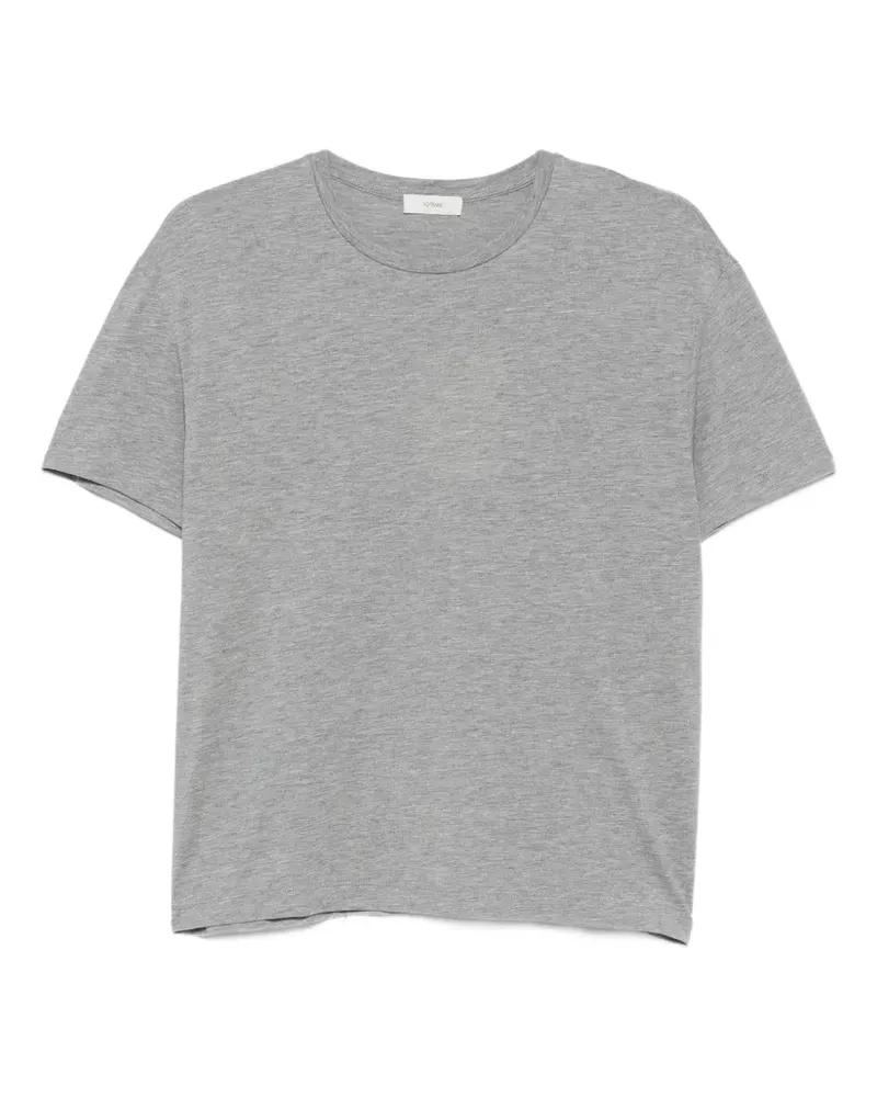 Totême T-Shirt mit rundem Ausschnitt - Grau Grau